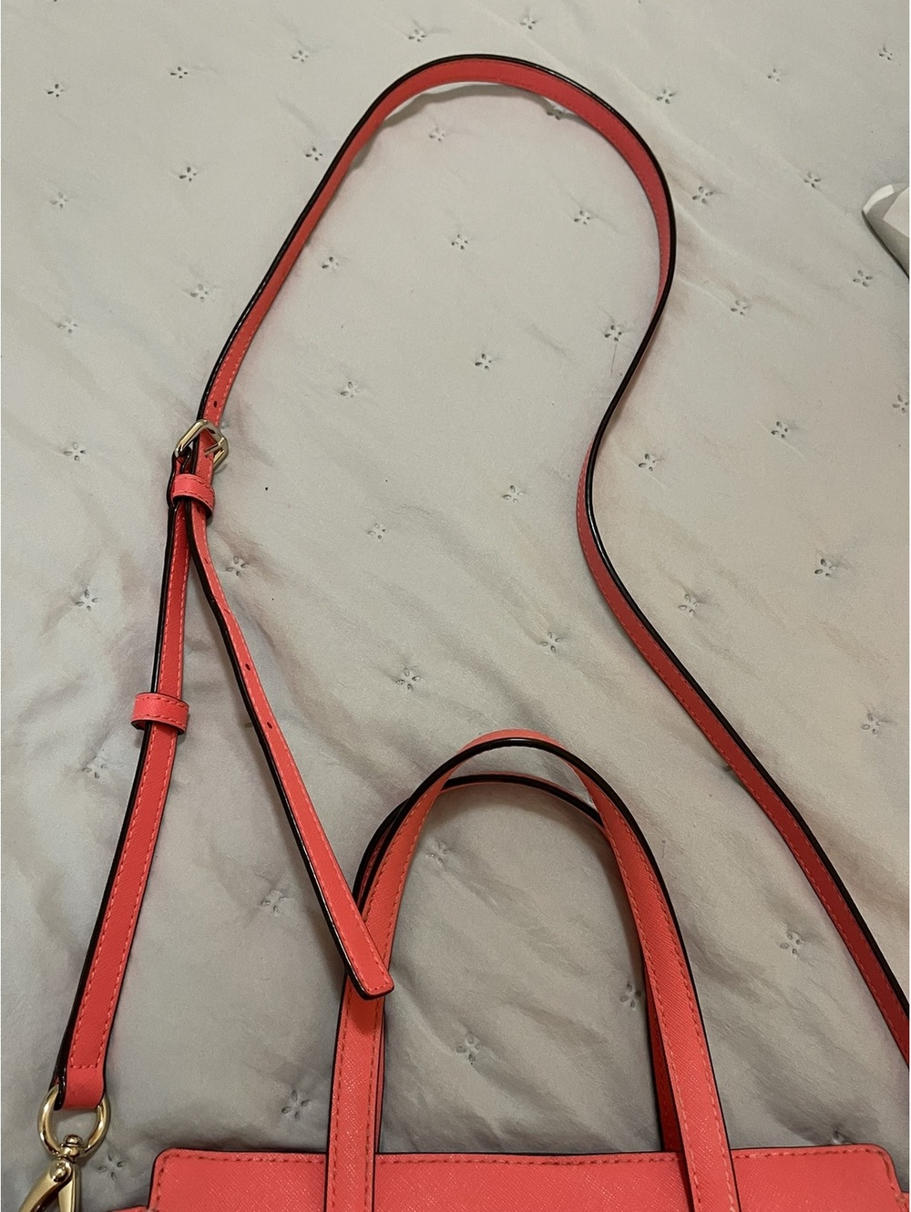 Kate Spade | Coral Saffiano Leather Satchel Crossbody - Picture 10 of 15